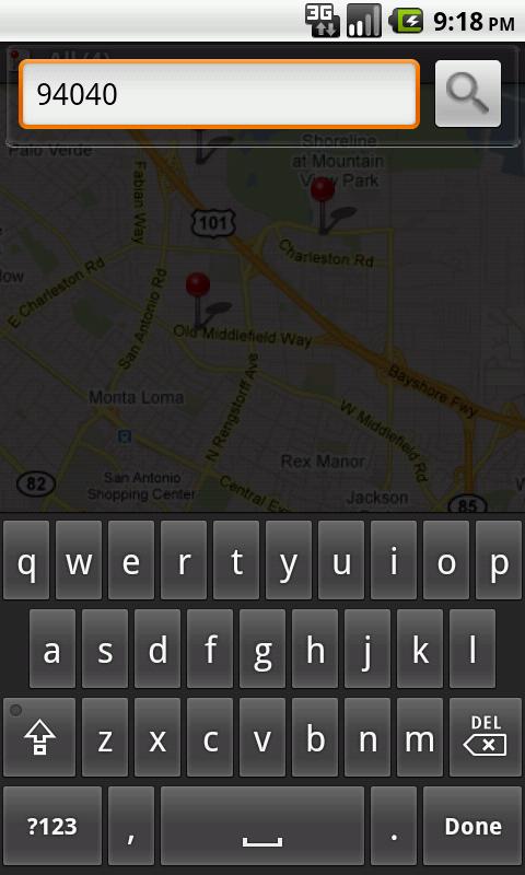 Contact Map Screen 3