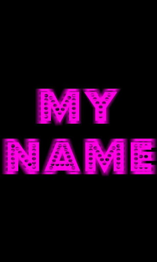 My Name Neon Live WallPaper