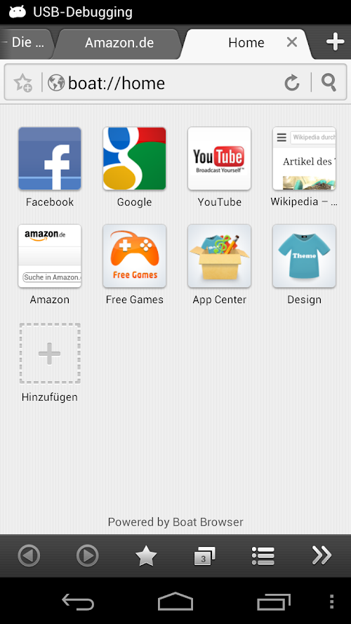 Android-Anwendung Boat Browser for Android Screenshot