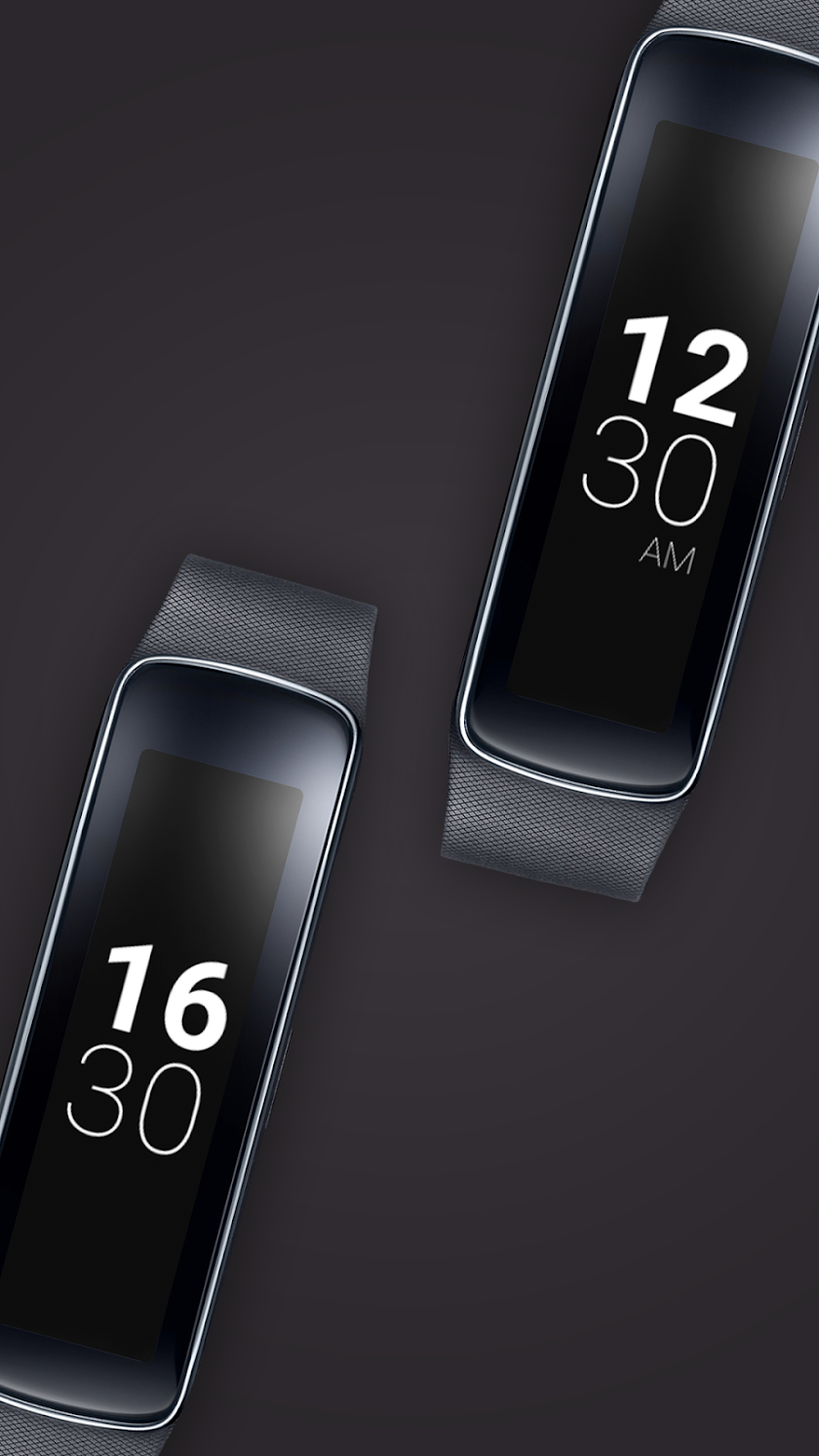 Roboto V Clock for Gear Fit Screen 2