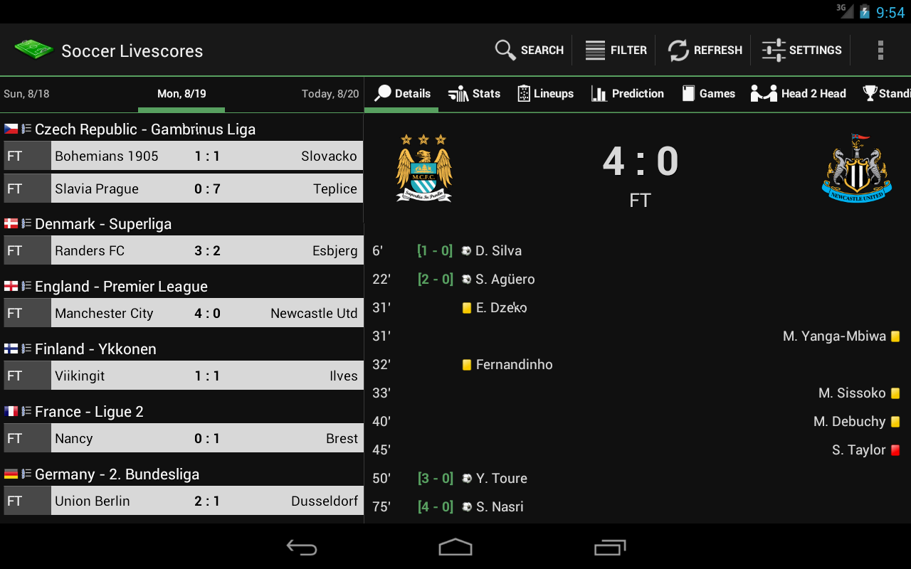 Livescore streaming