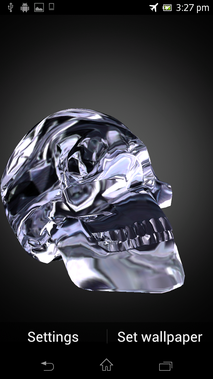 Metal Skull Live Wallpaper Screen 2