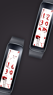 Bleeding V Clock for Gear Fit