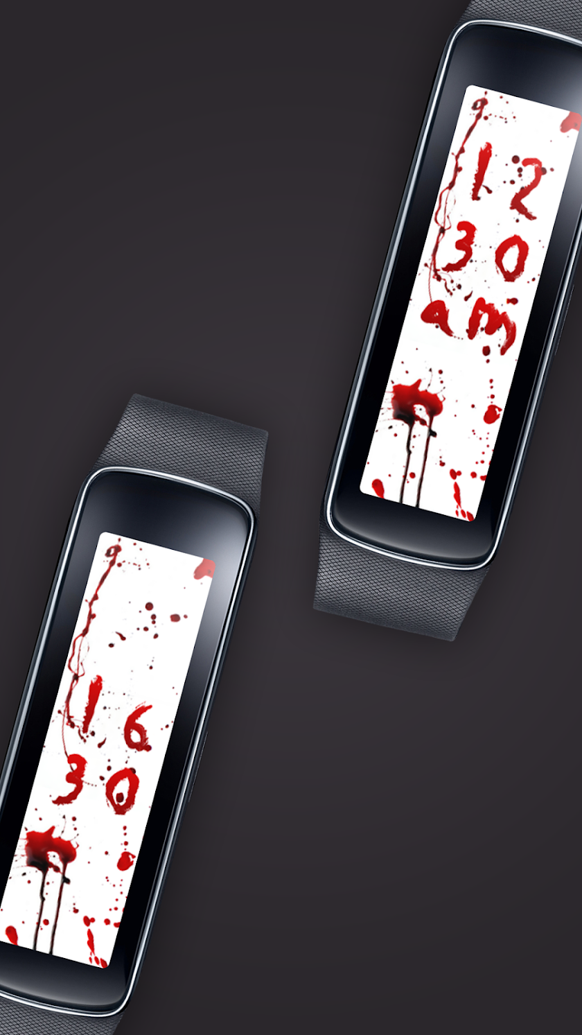 Bleeding V Clock for Gear Fit Screen 1