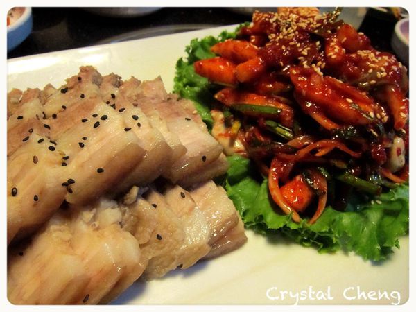 韓鮮亭 好道地的韓國料理 泡菜豬肉捲真是極品推薦!!