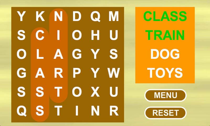 Kids Word Finder Screen 2