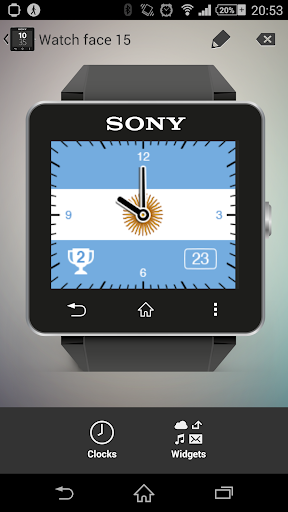 Watchface Argentina Sony SW2
