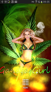 Sexy Weed Girl Magic Touch LWP
