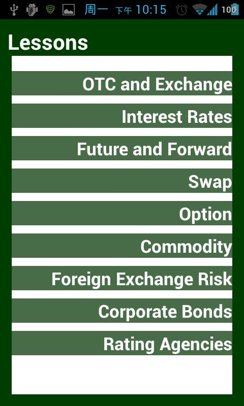Tutor FRM 2 Financial Markets Screen 2
