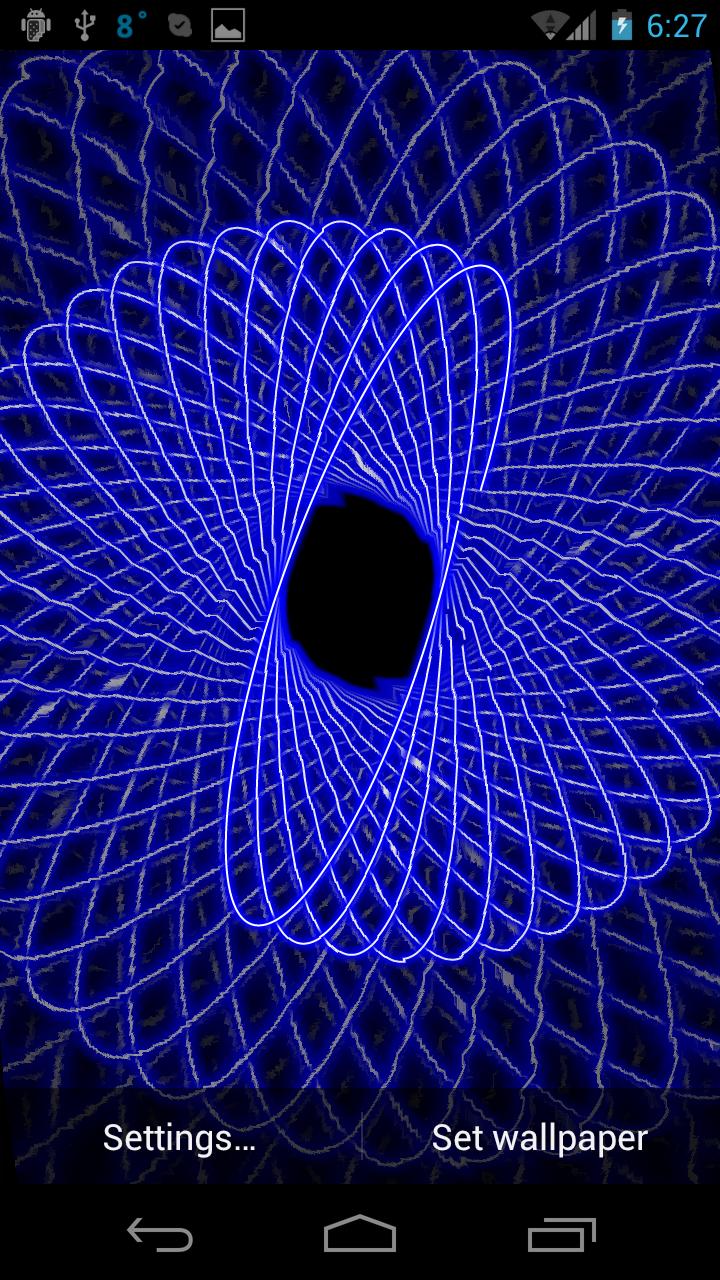 Swirly Live Wallpaper Screen 2