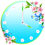 Flowers Clock Widget Apk