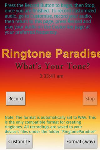 RPD Make Your Own Ringtone