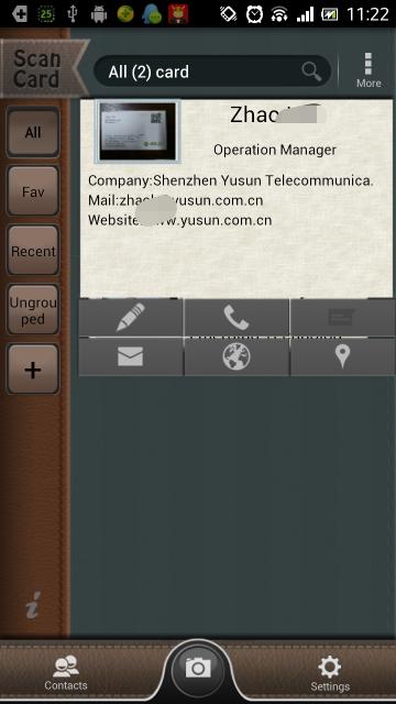 ScanCard - BizCard Reader Screen 3