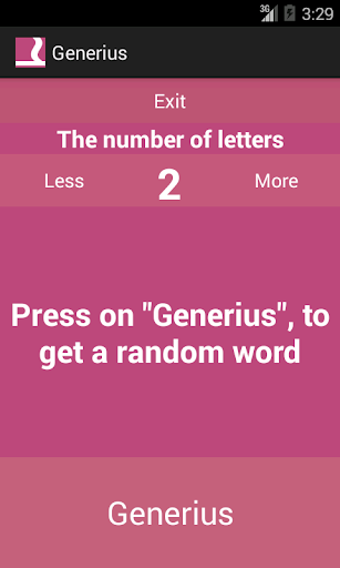 Generius random words