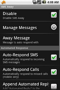 Free SMS Away APK for PC