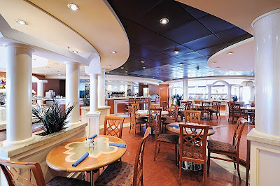 Gli Archi is the casual buffet eatery on MSC Musica, offering easy in-and-out dining in a pleasant setting.