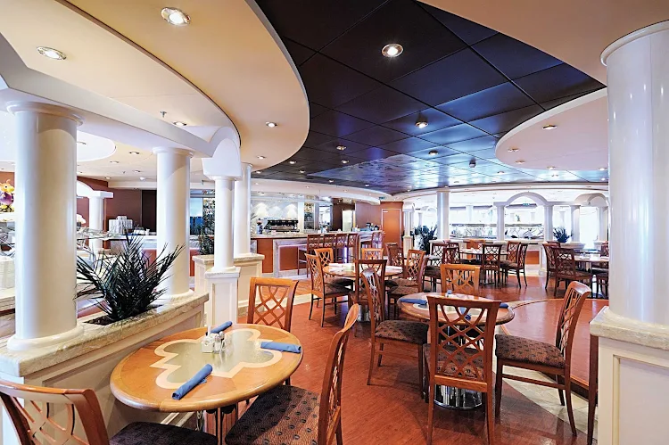 Gli Archi is the casual buffet eatery on MSC Musica, offering easy in-and-out dining in a pleasant setting.