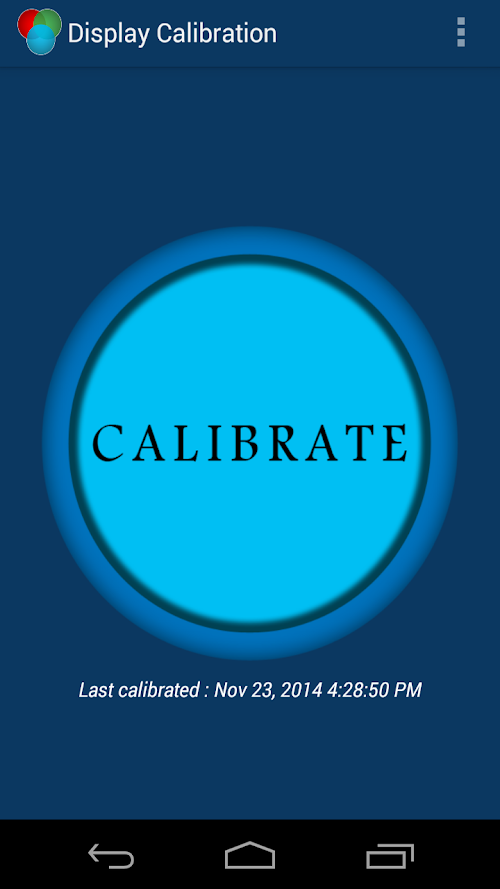 Android application Display calibration Pro screenshort