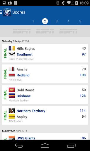 Official NEAFL App