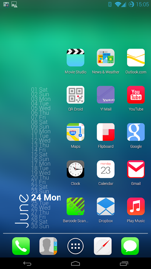 iOS 7 Theme HD Concept  8 in 1 - screenshot