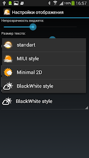 Weather Widget B&W style Screenshots 1