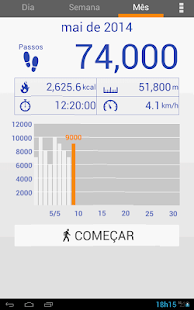  Pedómetro: miniatura da captura de tela  