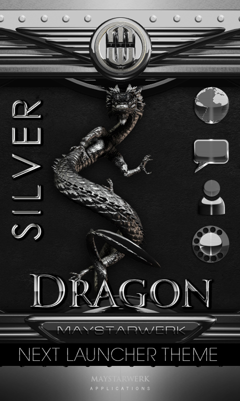 Android application NEXT theme dragon silver screenshort