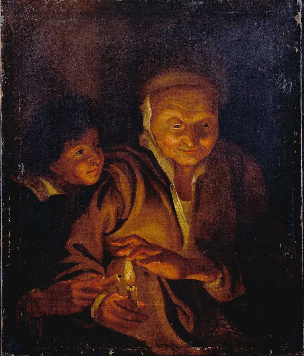 A Boy lighting a Candle from one held by an Old Woman - Rubens, Sir Peter  Paul — Google Arts & Culture