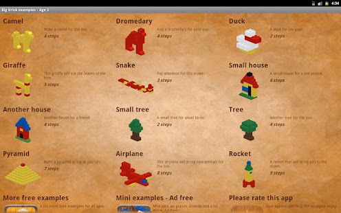download Big brick examples - Age 3 free