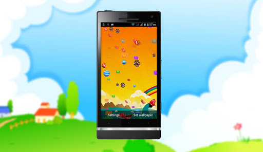 Candy Falling HD LiveWallpaper