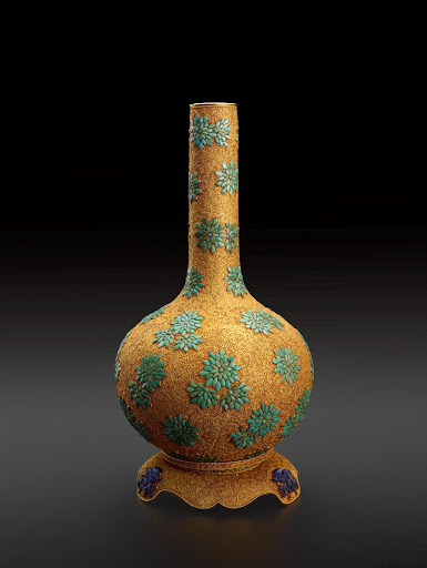Bottle-form Vase and Stand