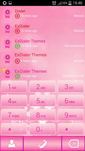 ExDialer 핑크 도트