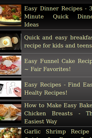 Easy Recipes for everybody