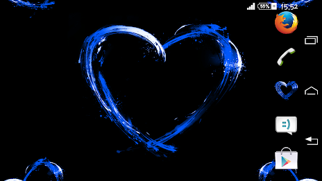 Hearts Blue Theme For Xperia poster 10