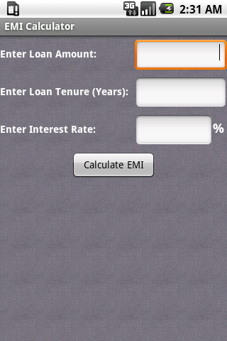 EMI Calculator