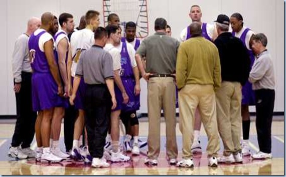 Greg Ostertag always pays attention to when Jerry Sloan speaks. And by always, we of course mean 'never'.