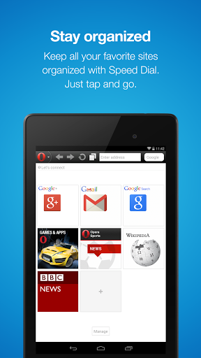 Opera Mini mobile web browser screenshot #9