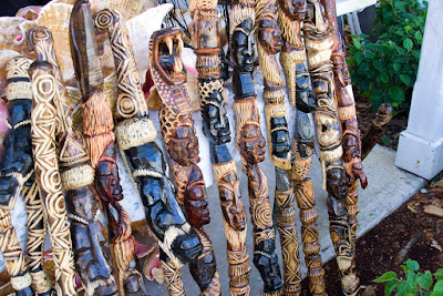 Walking sticks in Freeport, the Bahamas.