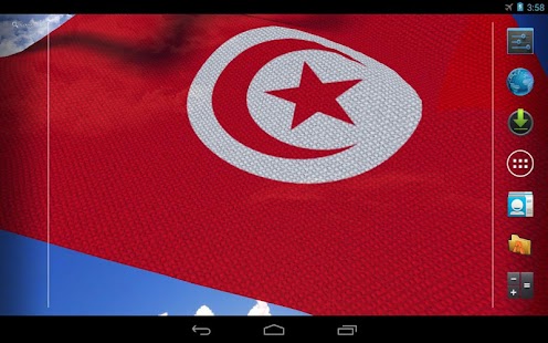 download 3D Tunisia Flag LWP free