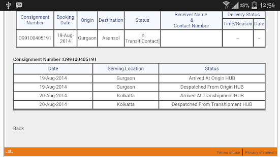 Track My Courier India Screenshots 0