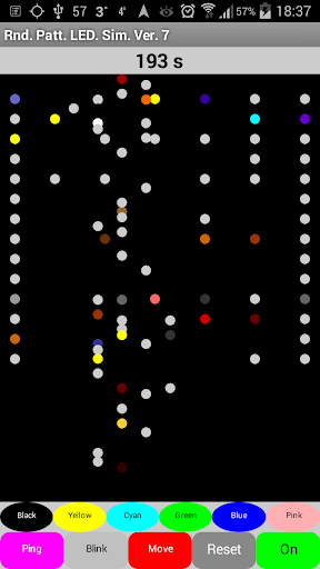 Random Pattern LED Simulation.