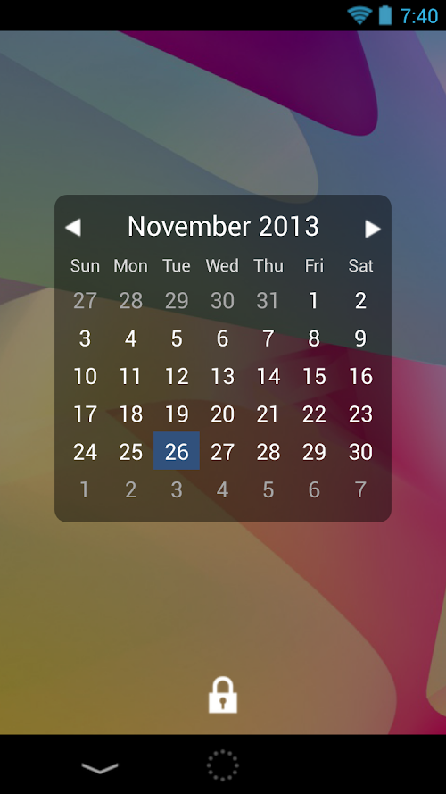 Android application MCW Lockscreen Extension screenshort