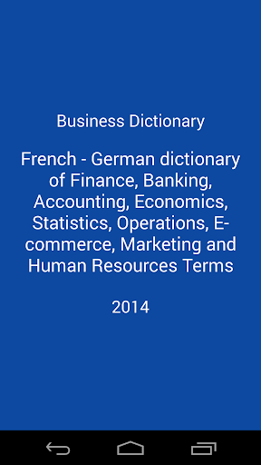 免費下載書籍APP|Business Dictionary Lite De Fr app開箱文|APP開箱王