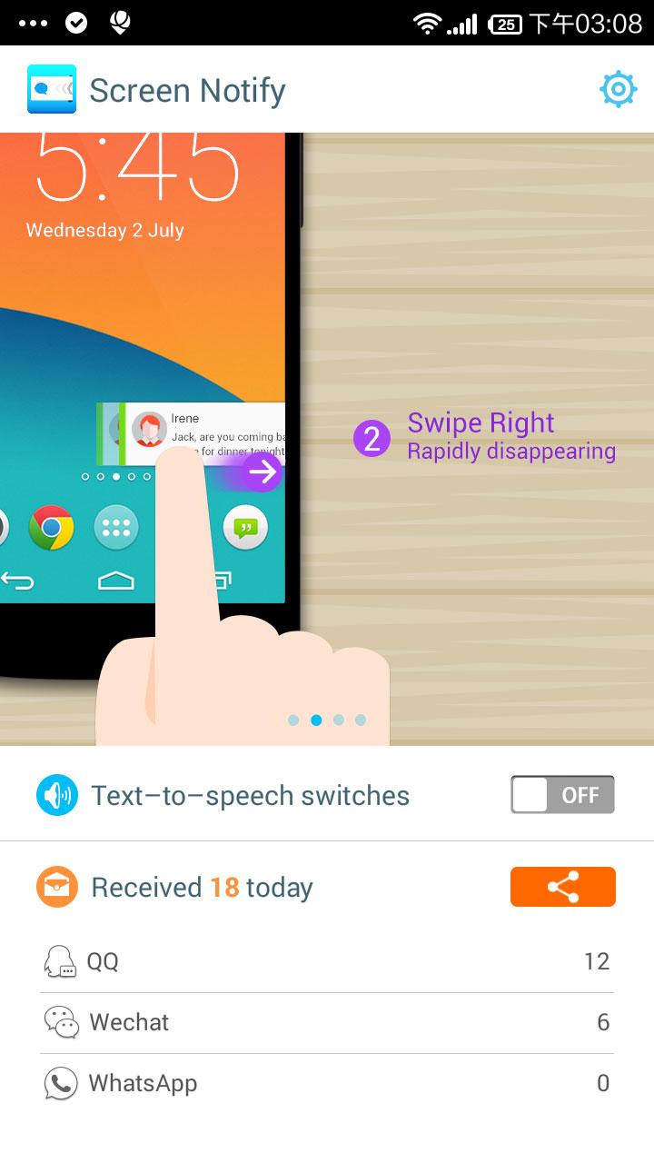 Screen Notify Screen 3