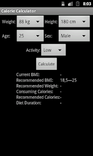 Calorie Calculator Screenshots 0