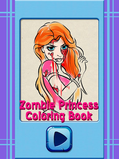 Zombie Princess Coloring Book