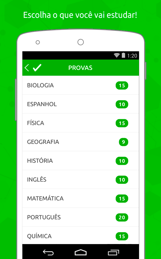   Studos - Vestibulares e ENEM: captura de tela 