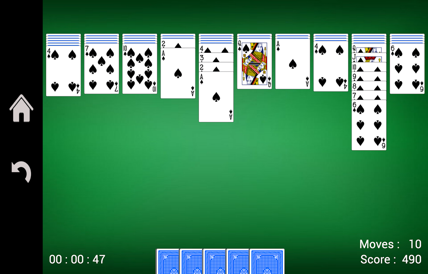 Set Up Solitaire Game Cards