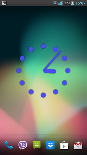 Neon Dots Clock Widget