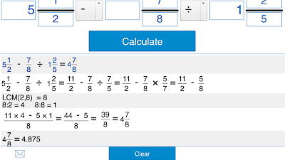 Subtracting Mixed Fractions With Unlike Denominators Calculator